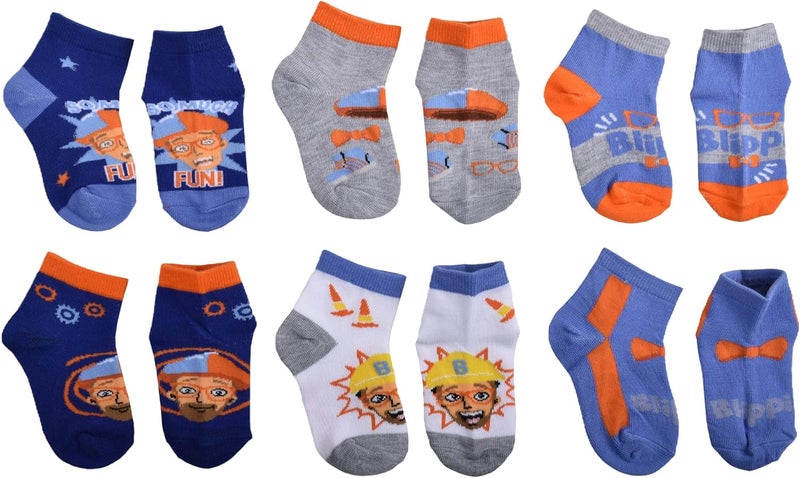 Blippi Kids Quarter Socks - Image 1